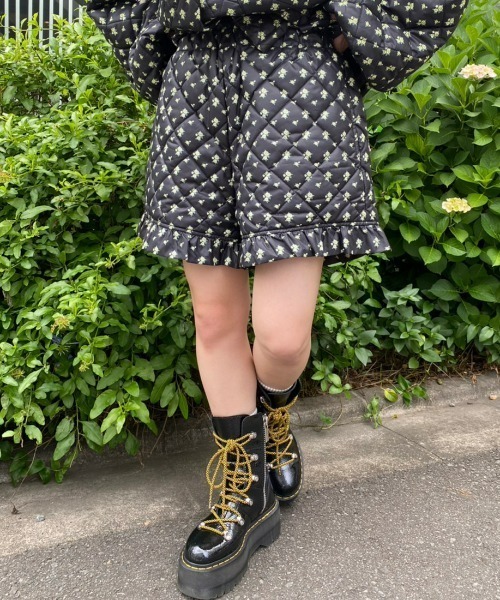 Candy Stripper（キャンディストリッパー）の「TINY ROSE QUILTING ショーツ（その他パンツ・レディース・アイボリー/ブラック/ピンク・2）」の13枚目の写真