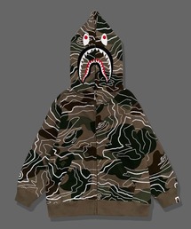 A BATHING APE（アベイシングエイプ）の「LAYERED LINE CAMO SHARK ZIP