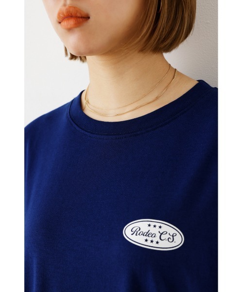 RODEO CROWNS WIDE BOWL(ロデオクラウンズワイドボウル)の「パターンUSフラッグTシャツ(Tシャツ/カットソー・レディース・オフホワイト/ブラック/ライトカーキ/ネイビー・FREE)」の16枚目の写真