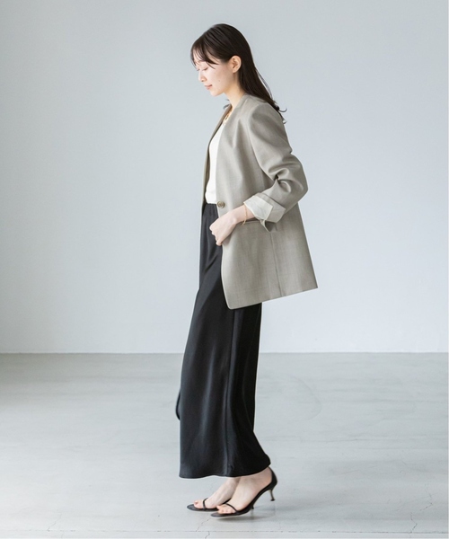 Noble（ノーブル）の「《追加》ナローAラインサテンスカート（スカート・レディース・ブルー系その他/ブラック/ホワイト・FREE）」の12枚目の写真