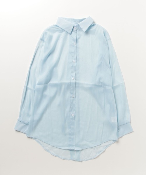 gossip!ロサンゼルス(ゴシップロサンゼルス)の「YUGA アイスシルク バックリボン シフォンシャツ(シャツ/ブラウス・レディース・ライトイエロー/ライトパープル/ライトブルー/ライトグリーン/ホワイト・FREE)」の9枚目の写真