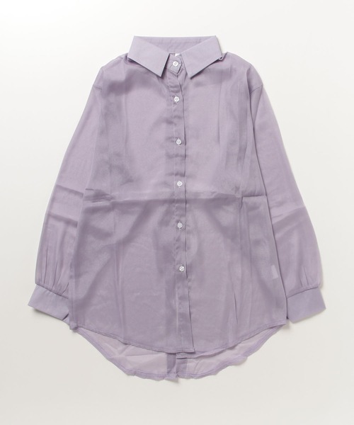 gossip!ロサンゼルス(ゴシップロサンゼルス)の「YUGA アイスシルク バックリボン シフォンシャツ(シャツ/ブラウス・レディース・ライトイエロー/ライトパープル/ライトブルー/ライトグリーン/ホワイト・FREE)」の10枚目の写真