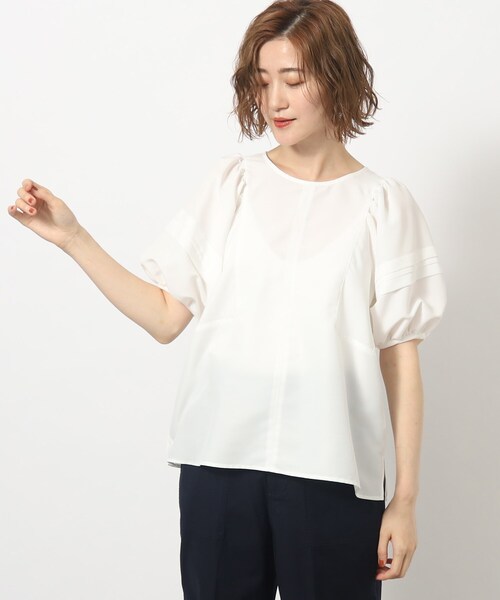 grove（グローブ）の「◆袖コンシャスなボリュームスリーブが旬顔なブラウス（シャツ/ブラウス・レディース・ブラック/オフホワイト/ブルー・02/03/01/04/05）」の2枚目の写真