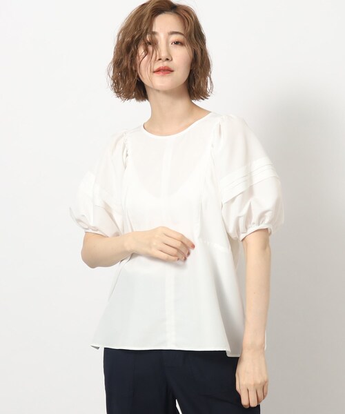 grove（グローブ）の「◆袖コンシャスなボリュームスリーブが旬顔なブラウス（シャツ/ブラウス・レディース・ブラック/オフホワイト/ブルー・02/03/01/04/05）」の22枚目の写真