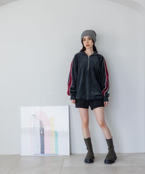 JEANASIS（ジーナシス）の「アクリルニットビーニ－/974131（ニットキャップ/ビーニー・レディース・ブラック/ベージュ/グレー・FREE）」の10枚目の写真