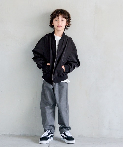 GLOBAL WORK（グローバルワーク）の「撥水ボリュームMA-1/907719（MA-1・キッズ・ベージュ/ブラック/カーキ・110cm/120cm/130cm/140cm/150cm/160cm/100cm）」の5枚目の写真