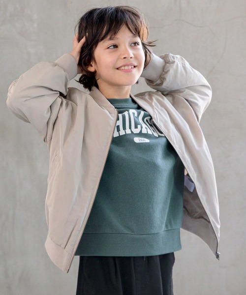 GLOBAL WORK（グローバルワーク）の「撥水ボリュームMA-1/907719（MA-1・キッズ・ベージュ/ブラック/カーキ・110cm/120cm/130cm/140cm/150cm/160cm/100cm）」の16枚目の写真