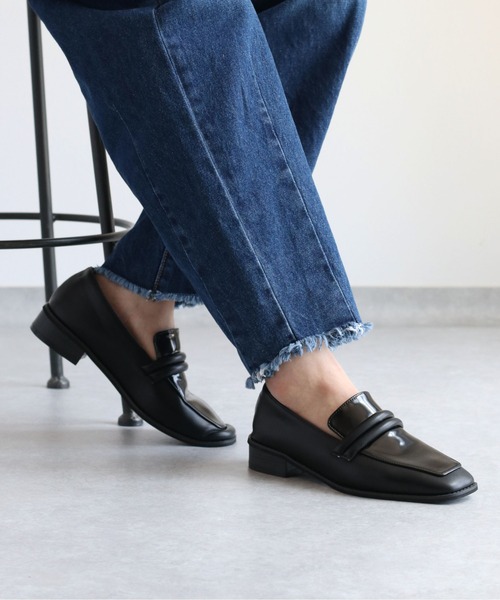 cepo（セポ）の「エナメルトップローファー（ローファー・レディース・ブラック/ベージュ・M/L）」の5枚目の写真