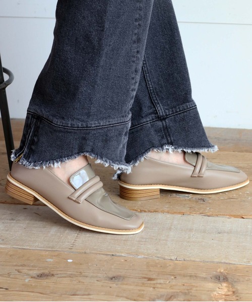 cepo（セポ）の「エナメルトップローファー（ローファー・レディース・ブラック/ベージュ・M/L）」の8枚目の写真