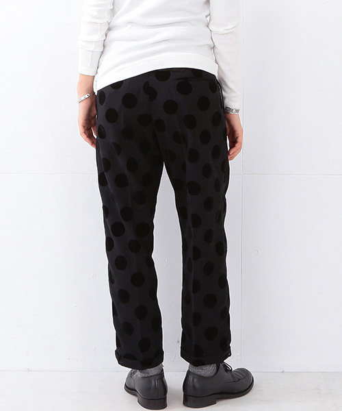 BEAMS BOY（ビームスボーイ）の「BEAMS BOY / フロッキープリント DOT スラックス（スラックス・レディース・ブラック/ネイビー・0/1）」の14枚目の写真