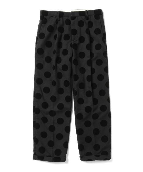 BEAMS BOY（ビームスボーイ）の「BEAMS BOY / フロッキープリント DOT スラックス（スラックス・レディース・ブラック/ネイビー・0/1）」の4枚目の写真