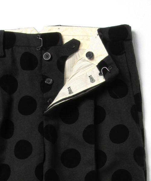 BEAMS BOY（ビームスボーイ）の「BEAMS BOY / フロッキープリント DOT スラックス（スラックス・レディース・ブラック/ネイビー・0/1）」の5枚目の写真