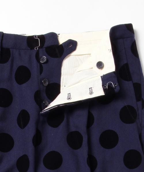 BEAMS BOY（ビームスボーイ）の「BEAMS BOY / フロッキープリント DOT スラックス（スラックス・レディース・ブラック/ネイビー・0/1）」の9枚目の写真