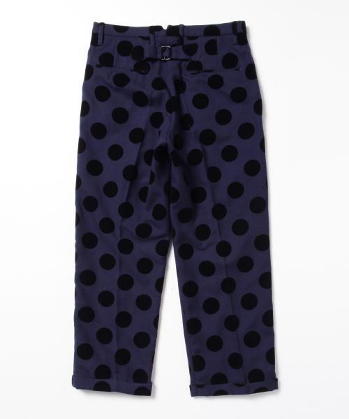 BEAMS BOY（ビームスボーイ）の「BEAMS BOY / フロッキープリント DOT スラックス（スラックス・レディース・ブラック/ネイビー・0/1）」の12枚目の写真