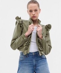 Gap × Loveshackfancy Ruffle クロップド ユーティリティ ジャケット