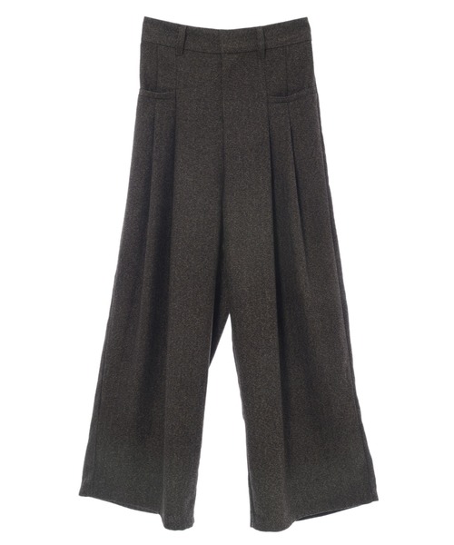 CEDNIE（セドニー）の「ヘリンボーンハイウエストタックパンツ（その他パンツ・レディース・ブラウン・S/M）」の9枚目の写真