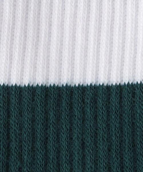 green label relaxing（グリーンレーベルリラクシング）の「GLR 3P ソックス 23FW （ボーダー）（ソックス/靴下・キッズ・その他1・17-19cm）」の2枚目の写真