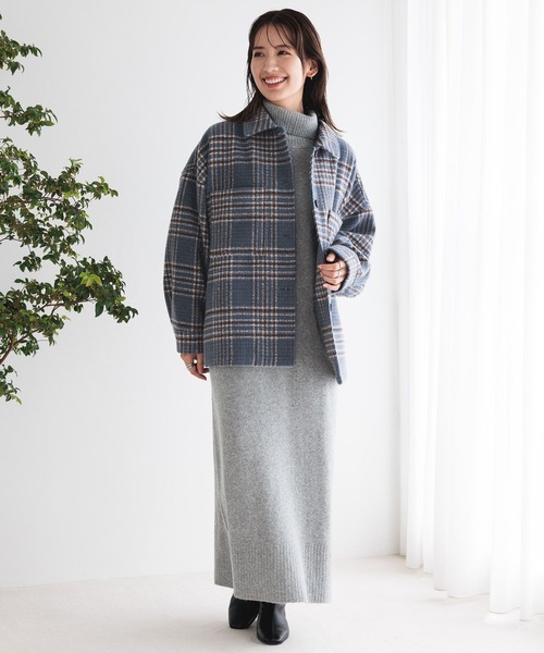 LEPSIM(レプシィム)の「7ゲージタートルロングワンピース 976991(ワンピース・レディース・ブラック/ベージュ/グレー・FREE)」の19枚目の写真