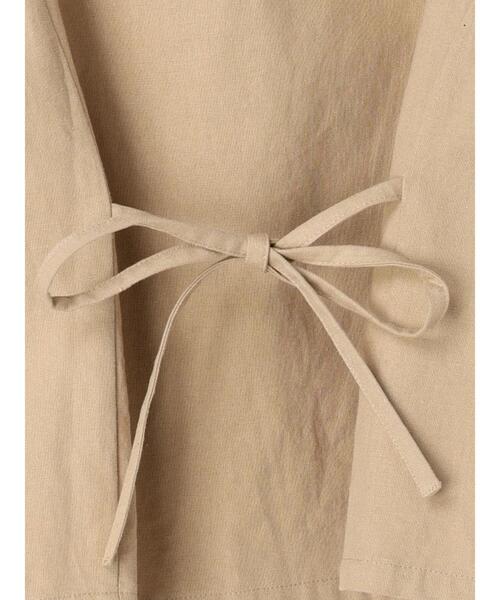 Samansa Mos2（サマンサ モスモス）の「コットンリネンVネックベスト（ベスト・レディース・キナリ/ベージュ/ブラック・F）」の11枚目の写真