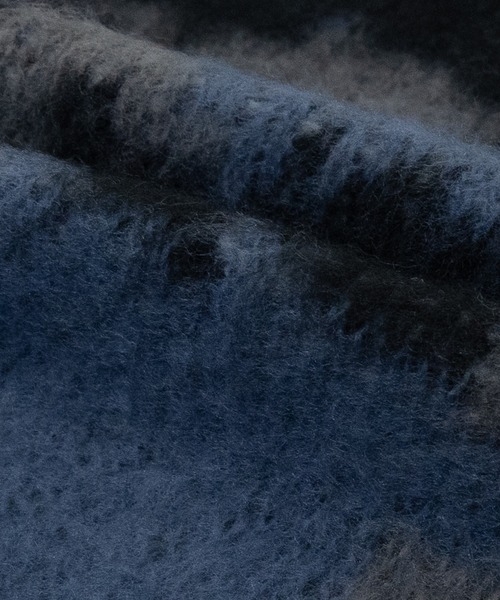 Naive magic（ナイーブマジック）の「【a】モヘアライク ダブルジャガード オーバーサイズ フラワーグラデーションニット/アブストラクトニット（ニット/セーター・メンズ・ブラック/ブルー/ダークブラック/ブラウン/ワインレッド/ブラック系/パープル/グレー・MEDIUM/LARGE/X-LARGE）」の15枚目の写真