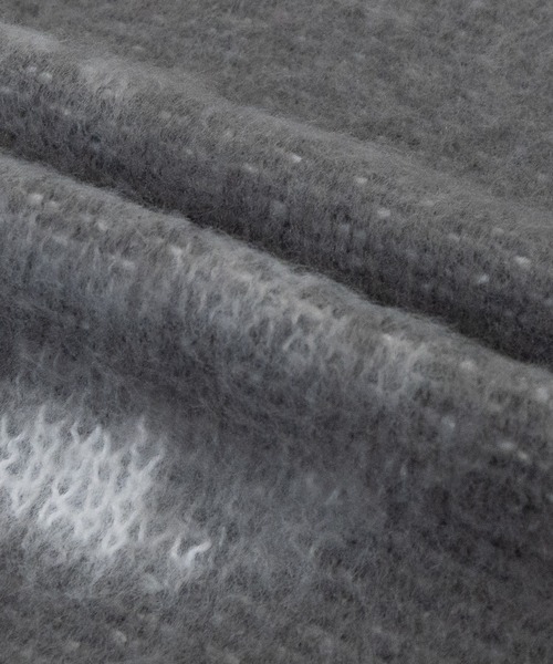 Naive magic（ナイーブマジック）の「【a】モヘアライク ダブルジャガード オーバーサイズ フラワーグラデーションニット/アブストラクトニット（ニット/セーター・メンズ・ブラック/ブルー/ダークブラック/ブラウン/ワインレッド/ブラック系/パープル/グレー・MEDIUM/LARGE/X-LARGE）」の12枚目の写真