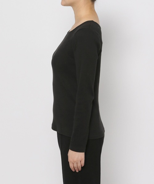 LOWRYS FARM（ローリーズファーム）の「２WAYリブタイトロングスリーブ　966670（Tシャツ/カットソー・レディース・ブラック/オフホワイト/ブラック系その他/アイボリー・FREE）」の17枚目の写真