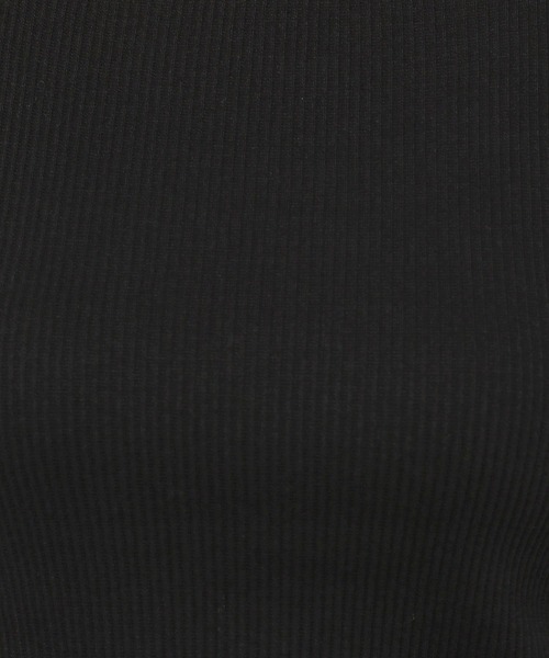 LOWRYS FARM（ローリーズファーム）の「２WAYリブタイトロングスリーブ　966670（Tシャツ/カットソー・レディース・ブラック/オフホワイト/ブラック系その他/アイボリー・FREE）」の9枚目の写真