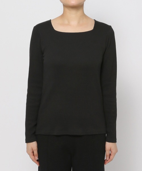 LOWRYS FARM（ローリーズファーム）の「２WAYリブタイトロングスリーブ　966670（Tシャツ/カットソー・レディース・ブラック/オフホワイト/ブラック系その他/アイボリー・FREE）」の18枚目の写真