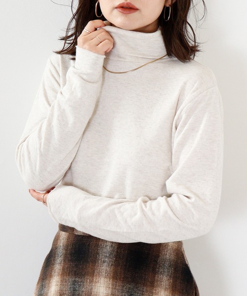 Arinomama(アリノママ)の「Arinomama 接結タートルネック 長袖T(Tシャツ/カットソー・レディース・ブラック/トップグレー/ボルドー/アイボリー系・F)」の3枚目の写真