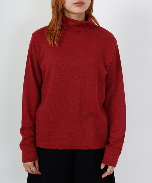 Arinomama(アリノママ)の「Arinomama 接結タートルネック 長袖T(Tシャツ/カットソー・レディース・ブラック/トップグレー/ボルドー/アイボリー系・F)」の20枚目の写真