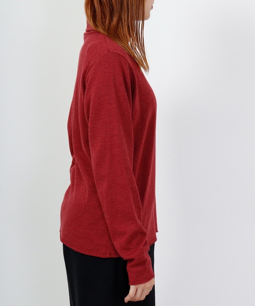 Arinomama(アリノママ)の「Arinomama 接結タートルネック 長袖T(Tシャツ/カットソー・レディース・ブラック/トップグレー/ボルドー/アイボリー系・F)」の22枚目の写真