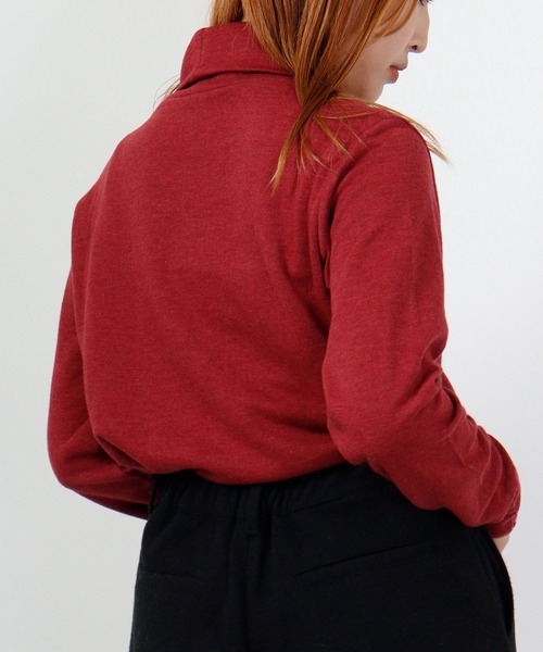 Arinomama(アリノママ)の「Arinomama 接結タートルネック 長袖T(Tシャツ/カットソー・レディース・ブラック/トップグレー/ボルドー/アイボリー系・F)」の18枚目の写真