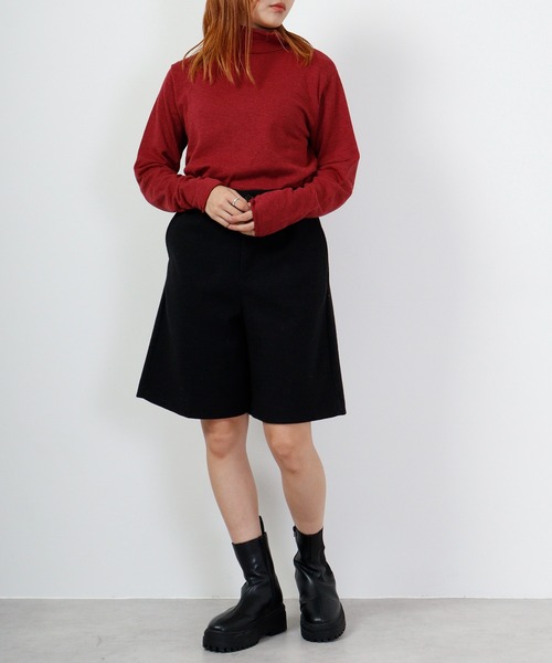 Arinomama(アリノママ)の「Arinomama 接結タートルネック 長袖T(Tシャツ/カットソー・レディース・ブラック/トップグレー/ボルドー/アイボリー系・F)」の19枚目の写真