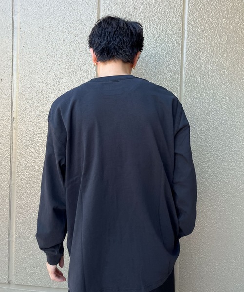 Everyone ロングT バックプリントあり ネイビー everyone luxury