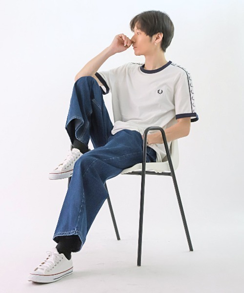 LUXSTYLE(ラグスタイル)の「タックワイドユニセックスデニムパンツ(デニムパンツ・メンズ・インディゴブルー/ブラック/ブルー系その他/ブラック系その他・L/M/S)」の12枚目の写真