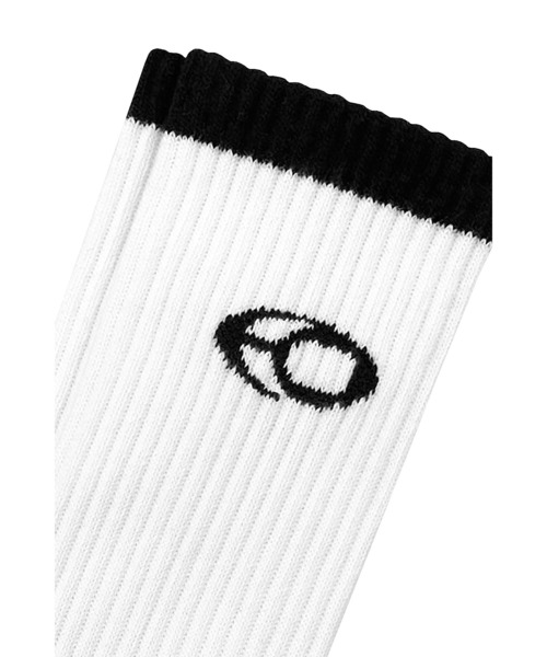 OY（オーワイ）の「『OY/オーワイ』S.L LINE SOCKS/S.L ラインソックス（ソックス/靴下・メンズ・ホワイト/ブラック・FREE）」の3枚目の写真