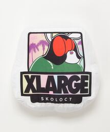 XLARGE ゴリラロゴ クッション 黒 XLARGE（エクストララージ）の「XLARGE×SKOLOCT BOX OG CUSHION