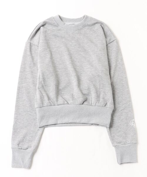 E&C closet…（イーアンドシークローゼット）の「袖刺繍ジャストスエット（スウェット・レディース・ダークグレー/ライトグレー・FREE）」の13枚目の写真