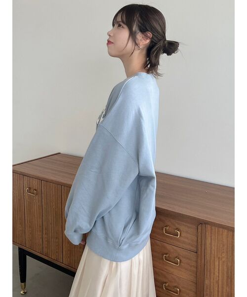 dazzlin（ダズリン）の「【ZOZO限定ITEM】カレッジスウェット（スウェット・レディース・グレー/ピンク/ブルー/ネイビー・FREE）」の5枚目の写真