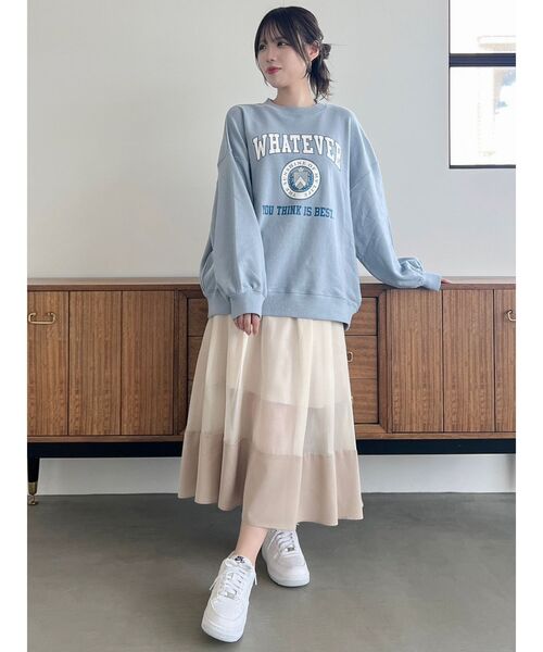 dazzlin（ダズリン）の「【ZOZO限定ITEM】カレッジスウェット（スウェット・レディース・グレー/ピンク/ブルー/ネイビー・FREE）」の10枚目の写真