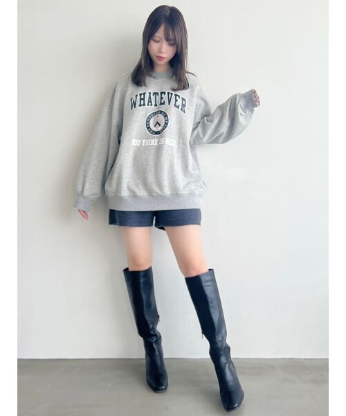 dazzlin（ダズリン）の「【ZOZO限定ITEM】カレッジスウェット（スウェット・レディース・グレー/ピンク/ブルー/ネイビー・FREE）」の15枚目の写真