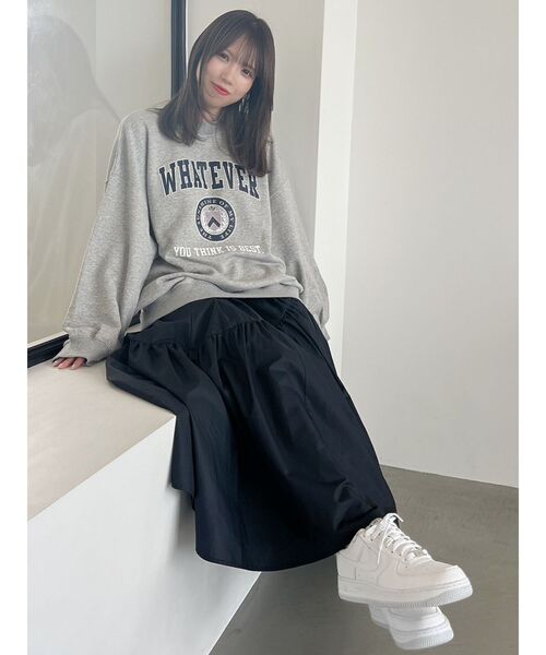 dazzlin（ダズリン）の「【ZOZO限定ITEM】カレッジスウェット（スウェット・レディース・グレー/ピンク/ブルー/ネイビー・FREE）」の16枚目の写真