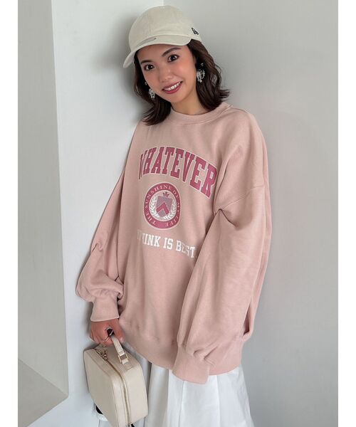 dazzlin（ダズリン）の「【ZOZO限定ITEM】カレッジスウェット（スウェット・レディース・グレー/ピンク/ブルー/ネイビー・FREE）」の19枚目の写真