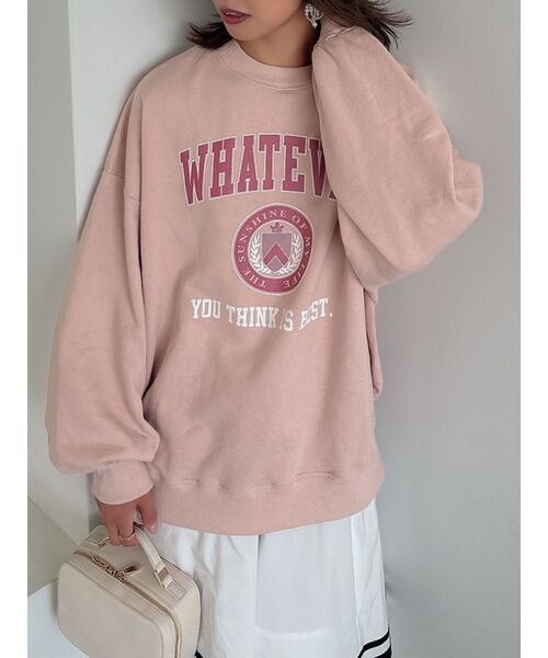 dazzlin（ダズリン）の「【ZOZO限定ITEM】カレッジスウェット（スウェット・レディース・グレー/ピンク/ブルー/ネイビー・FREE）」の21枚目の写真