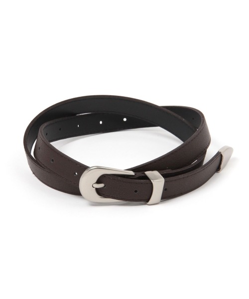 3.3 Field Trip (3.3フィールドトリップ)の「【UNISEX】3.3Field Trip/マットバックル ベルト 2989773(ベルト・レディース・ブラック/ブラウン・FREE)」の2枚目の写真