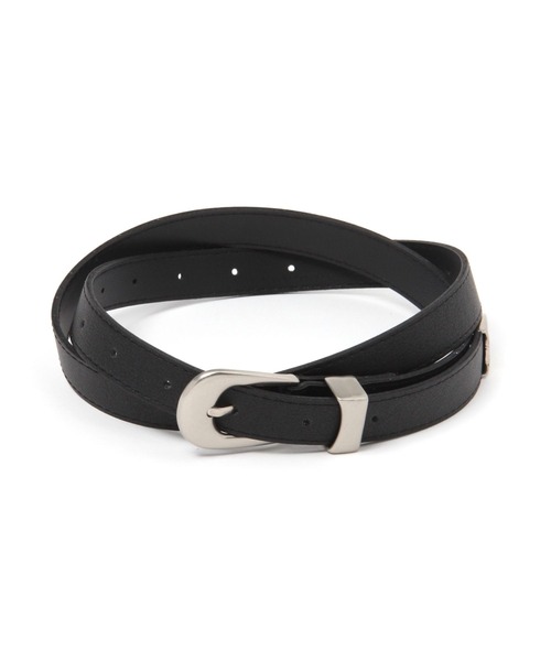 3.3 Field Trip (3.3フィールドトリップ)の「【UNISEX】3.3Field Trip/マットバックル ベルト 2989773(ベルト・レディース・ブラック/ブラウン・FREE)」の1枚目の写真