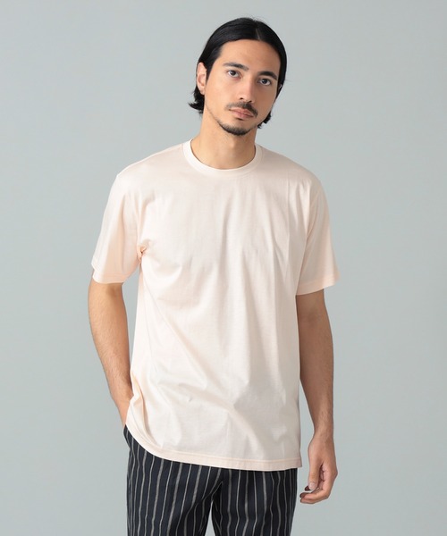 BRILLA per il gusto（ブリッラペルイルグースト）の「TURN A / 別注 クルーネック Tシャツ（Tシャツ/カットソー・メンズ・ブラウン系その他3/ホワイト/ブラック/ブルー系その他3/ピンク/ブラック系その他4/グリーン系その他4・2/1/0/00）」の7枚目の写真