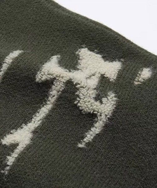 Theater code（シアターコード）の「paint design pullover knit/ペイントデザイン プルオーバー ニット（ニット/セーター・メンズ・ブラック/グリーン・3/2）」の6枚目の写真