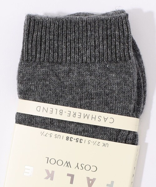 FALKE(ファルケ)の「FALKE COSY WOOL ソックス(ソックス/靴下・レディース・ホワイト/チャコールグレー/ブラック・FREE)」の4枚目の写真