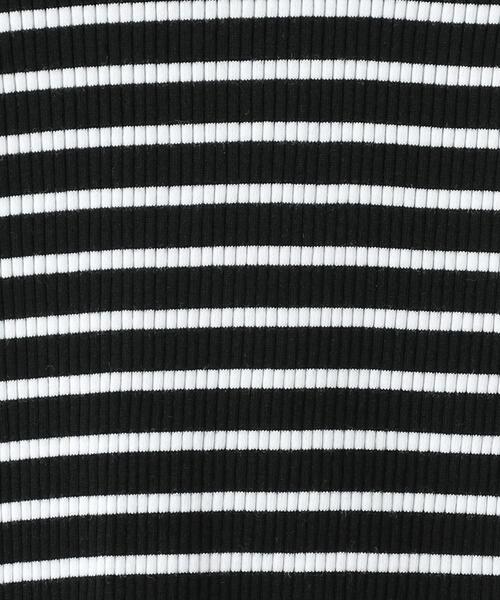 green label relaxing（グリーンレーベルリラクシング）の「テレコボーダー×タフタワンピース セット 110-130cm（ワンピース・キッズ・ダークグレー/オフホワイト・110cm/120cm/130cm）」の16枚目の写真